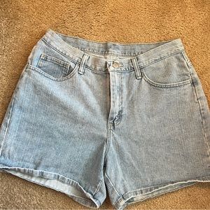 Vintage Light Wash Riders Denim Shorts